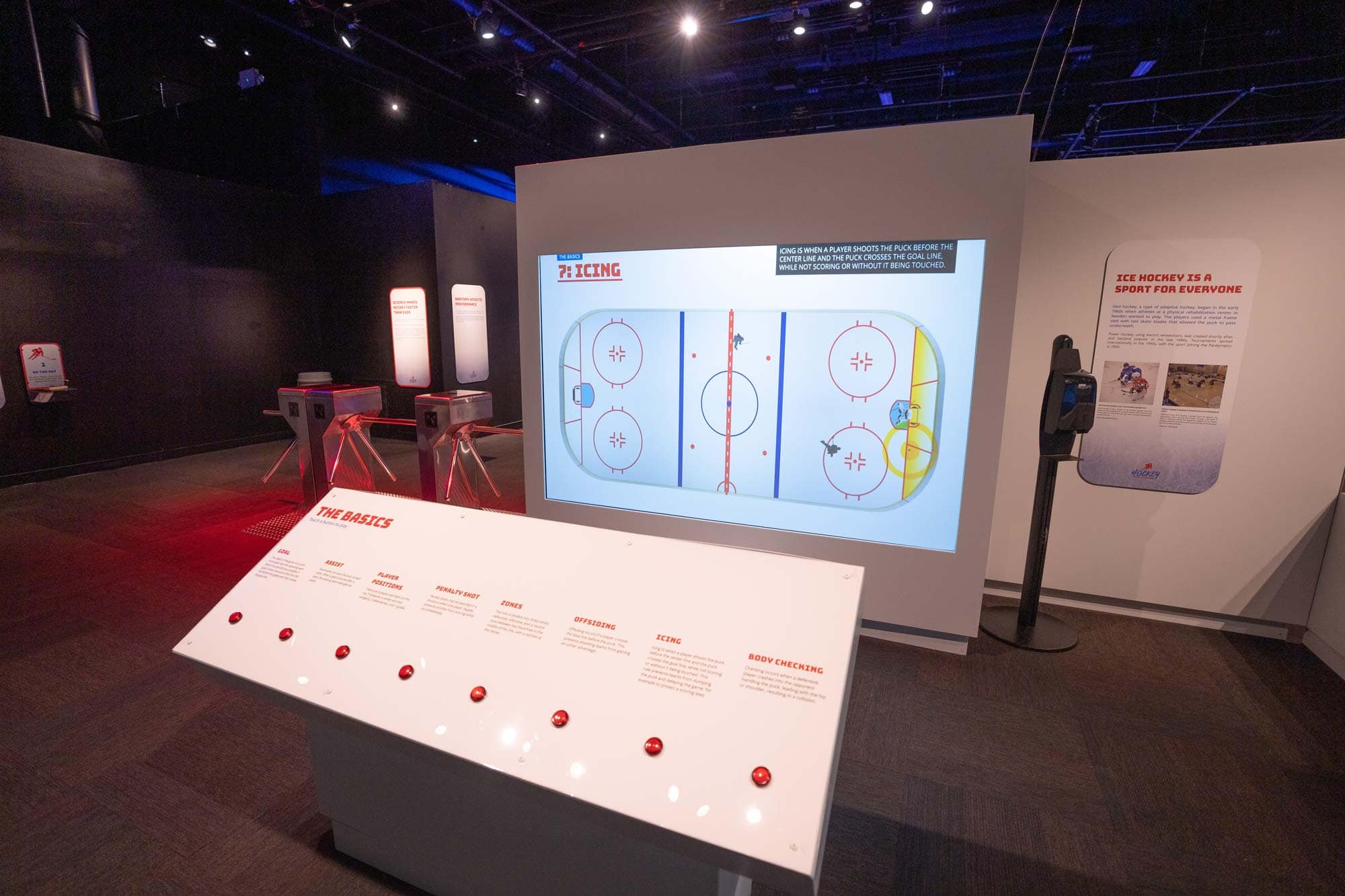 Traveling exhibition HOCKEY: Faster Than Ever - Installation View