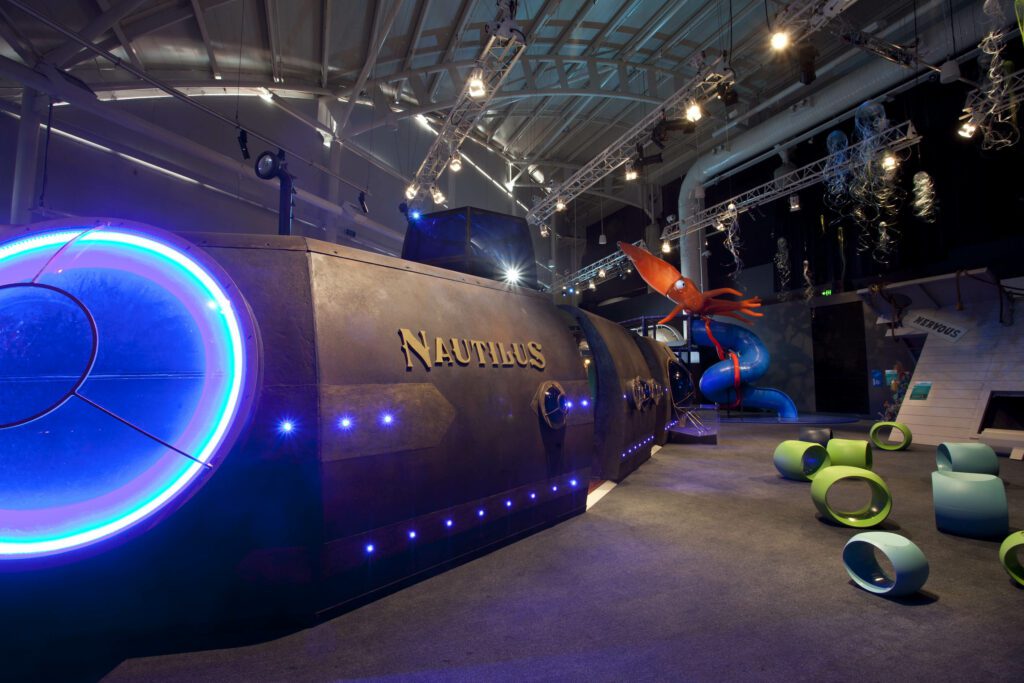 nautilus at the voyage to the deep underwater adventures exhibition