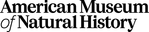 Text logo for the American Museum of Natural History, displayed in a bold, serif font on a white background, representing Who We Are Flying Fish Traveling Exhibitions.