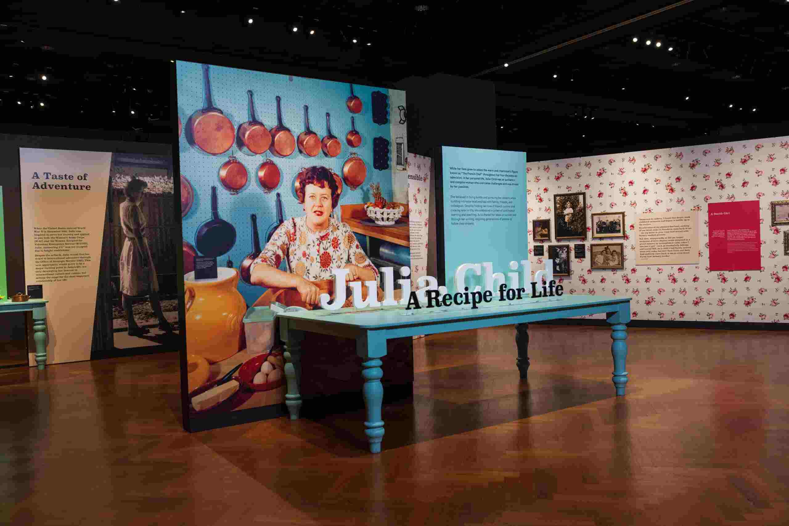 Julia Child: A Recipe for Life exhibition - installation view